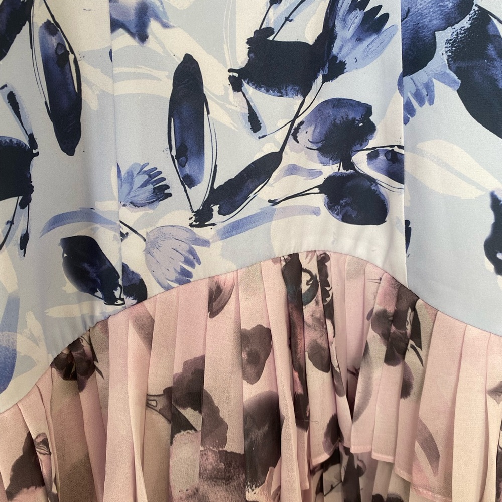 Free People x Fame and Partners floral mini dress with ruffled pleats - Picture 7 of 9